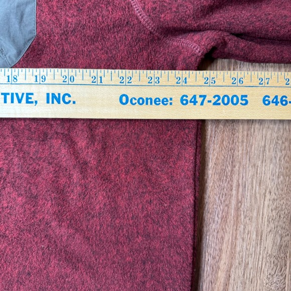 G.H. Bass NWT Explorer Arctic Terrain 1/4 Zip Pullover Fleece Red Mens XL - Picture 7 of 9